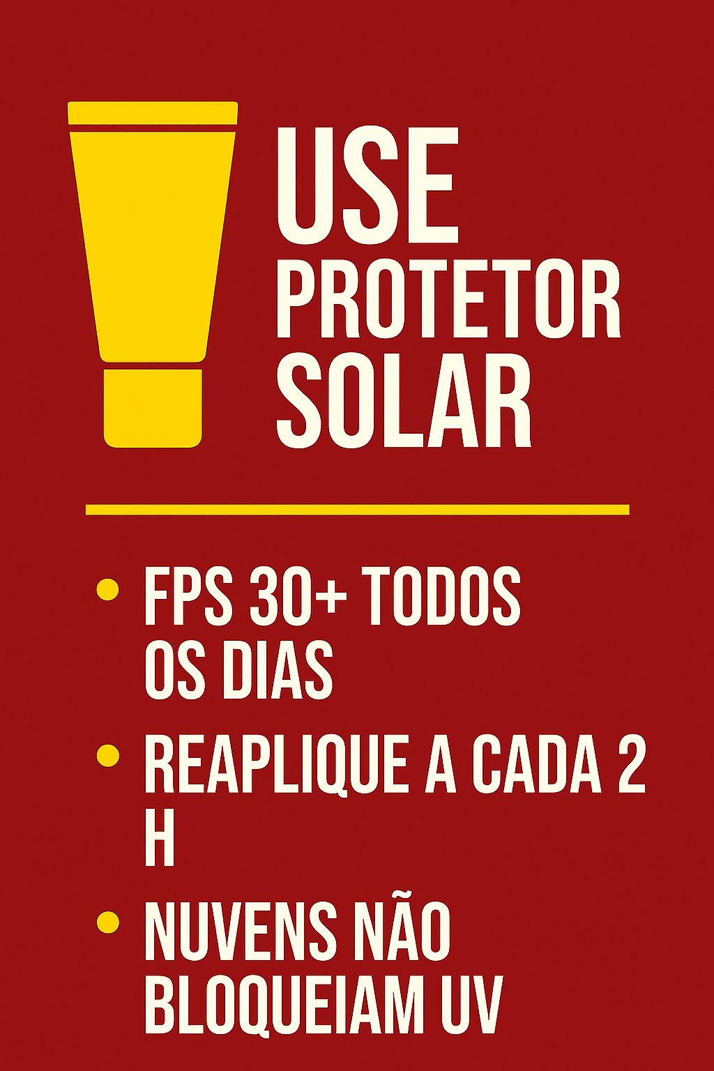 Use Protetor Solar
